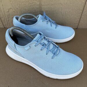 Kizik Shoes Madrid Eco Knit Hands Free Slip On Lace Light Blue Women’s Size 10
